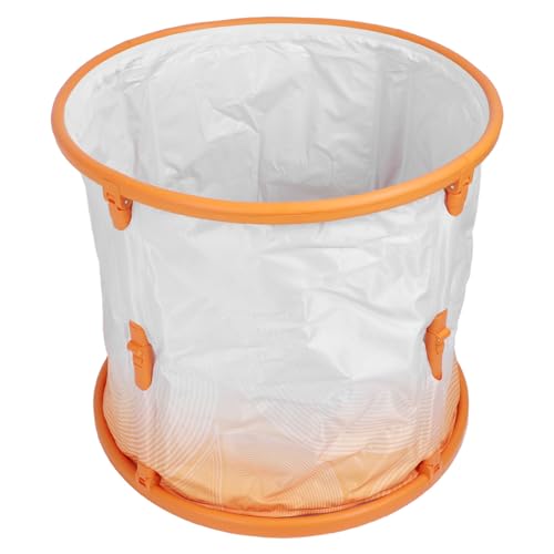 Tixiyu 70 cm Tragbare, Faltbare Badewanne aus Verstärktem PVC, Familienbadewanne, Stehende Badewanne mit Schlauch für Erwachsene und Babys (Orange) von Tixiyu