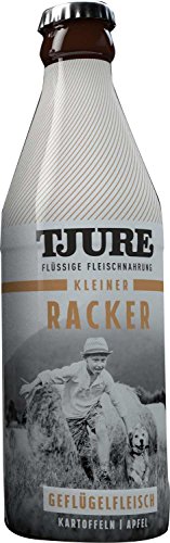 Tjure Flüssigfleischnahrung Kleiner Racker Die nahrhafte Fleischsuppe für Ihren Hund. Nur Muskelfleisch und leckeres Gemüse und Kräuter. Ohne Farb-, Geschmacks- und Konservierungsstoffe von Tjure