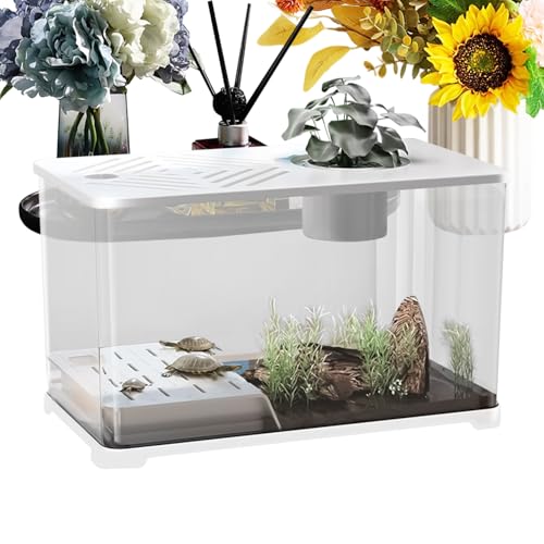 Tktouci Aquarium Fischbecken | Großes Desktop Aquarium | Modernes Panorama Behältnis als Tischdekoration für Fische Schildkröten Pflanzen Tktouci Aquarium Fischbecken | Großes Desktop Aquarium | Modernes Panorama Behältnis als Tischdekoration für Fische Schildkröten Pflanzen von Tktouci