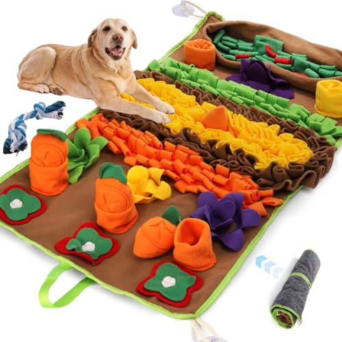 Tlence 78,7 cm Haustier-Schnüffelmatte für Hunde, Schnüffelmatte für Katzen, interaktives Futter-Puzzle für langsames Fressen, natürliche Futtersuchfähigkeiten, Bereicherung, Grabspielzeug für von Tlence