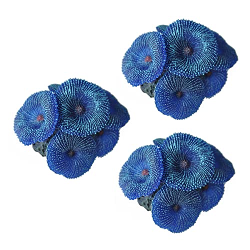 Tlily 3X Aquarium Pflanze Kuenstlich Koralle Blau von Tlily