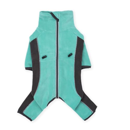 Tlily Winter-Hundeoverall, Dicker Fleece, Warmer Hundeoverall für Kleine Hunde, Reflektierende, Winddichte Welpenkleidung, Verstellbar, XS von Tlily