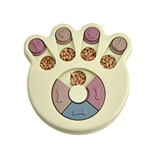 Tlilyy Haustier Essen Dispenser Hunde Napf Multi Funktions PäDagogisches Hunde Spielzeug Hunde Puzzle Platter Training GrüN von Tlilyy