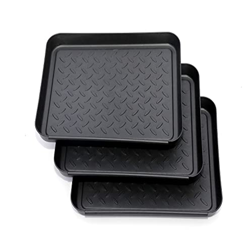 3pcs Stiefelmatte Tablett Multifunktion Gartenplatte Haushaltsvorräte Für Hundekatze Schüssel Organisation Platte von Tmboryuu