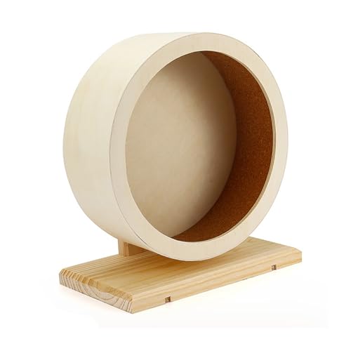 Tmboryuu Ruhiger Holz Hamster Running Wheel Mit Korken Futter Für Sichere Und Komfortable Kleine Haustier Übungs Roller Spielzeug von Tmboryuu