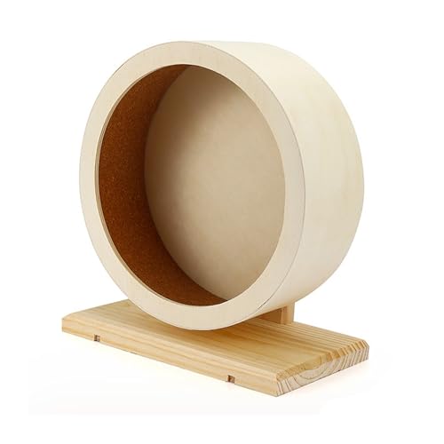 Ruhiger Holz Hamster Running Wheel Mit Korken Futter Für Sichere Und Komfortable Kleine Haustier Übungs Roller Spielzeug von Tmboryuu