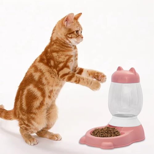 Automatischer Haustier-Futterspender für Katzen und Hunde, 3 Farben, Blau, Beige, Rosa | Feeder für Haustier Auto Wasser Katze Gadgets Feeder Automatische Futterspender für Hunde Katzen, Basic von Tmianya