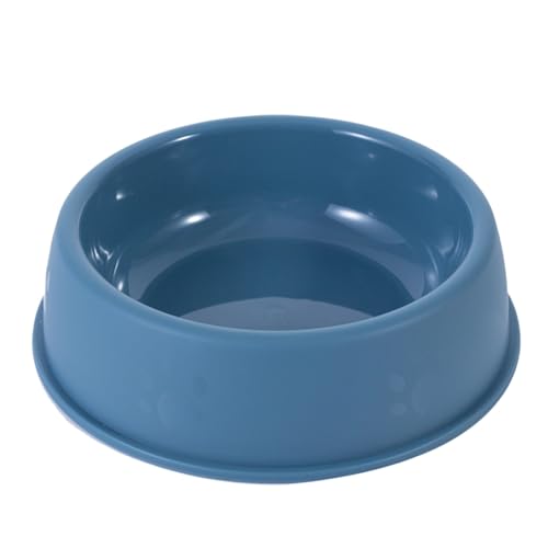 Futter- und Wassernapf für Haustiere, Kunststoffnapf für Hunde und Katzen, breiter Boden, kein Verschütten, großes Verschütten 1309Jhir (Blue, One Size) von Tmianya