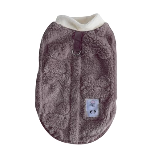 Tmianya Herbst- Winterkleidung für kleine mittelgroße Hunde, Hundekleidung, Haustierkleidung Hundezubehör Versandhandel (Brown, S) von Tmianya