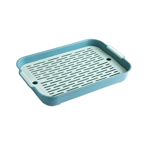 Kaninchentoilette Schweinetoilette Haustiertoilette Kleintiere Ecktoilette für Hamster Frettchen Häschen Abnehmbares Design Kaninchentoilette Schweinetoilette Haustiertoilette 1430tgdzx (Green, A) von Tmianya