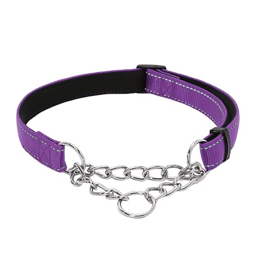 Tmianya Pet Supplies Nylon Reflektierende Trainingshund Begleitende Weiche Hundehalskette P-Kette XQQ0309 (PP2, M) von Tmianya