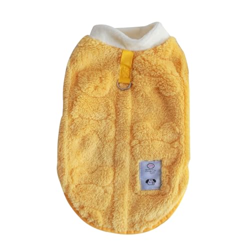 Tmianya Herbst- Winterkleidung für kleine mittelgroße Hunde, Hundekleidung, Haustierkleidung Hundezubehör Versandhandel (Yellow, M) von Tmianya