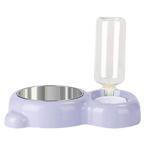 Tmianya Steel Function Hundefutter Bowl Katzennapf Haustiernapf Hund Katze Katze Rostfreier Heimtierbedarf Steingut Salatschüssel xijyfhs145 (Purple, One Size) von Tmianya