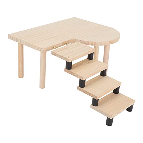 Holzhamsterständer mit Leiter, Süßem Design, Einfacher, Holzmaterial, Geeignet für Hamster, Meerschweinchen und Andere Haustiere, mit Treppen, für Kleine Haustierspiele Holzhamsterständer mit Leiter, Süßem Design, Einfacher, Holzmaterial, Geeignet für Hamster, Meerschweinchen und Andere Haustiere, mit Treppen, für Kleine Haustierspiele von Tnfeeon