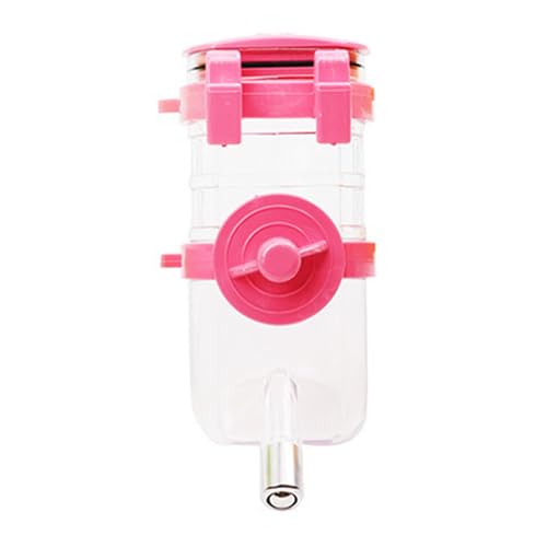 Hundewasserspender für Käfig, Auslaufsicher, Automatische Fütterung, Wasserflasche, Hängender Hundewasserspender, Zwingertrinker, Wasserkocher, Futterspender für Hunde und (Pink) von Tnfeeon