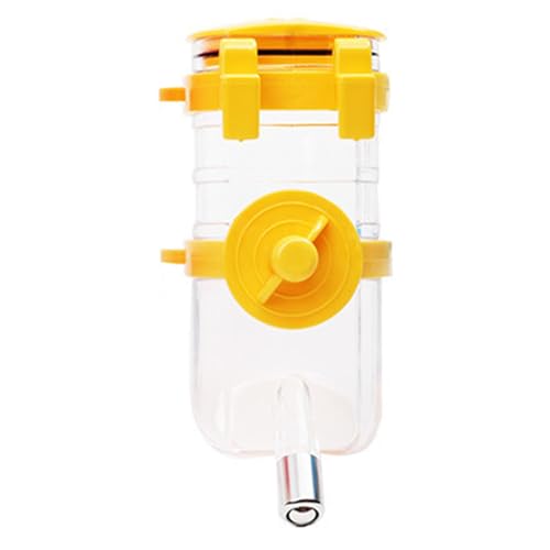 Hundewasserspender für Käfig, Auslaufsicher, Automatische Fütterung, Wasserflasche, Hängender Hundewasserspender, Zwingertrinker, Wasserkocher, Futterspender für Hunde und (Yellow) von Tnfeeon