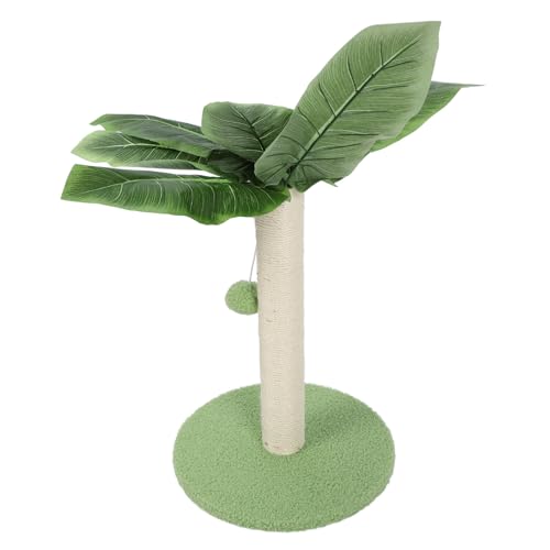 Kratzbaum für Katzen, Sisal, Möbelschutz, Stabile Struktur, Kratzbaum, Kratzbaum mit 3 Hängenden Bällen für Zuhause und Innenbereich (Green) von Tnfeeon