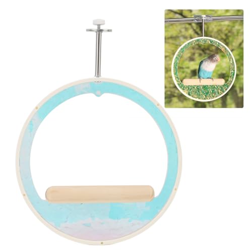 Papageien Circle Swing Perch Acryl Platz Sparende Multifunktionale Vogelkäfig -Hang -Perch -Spielzeugpapagei von Tnfeeon