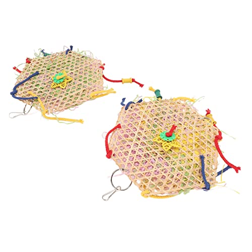 Tnfeeon 2Pcs Papagei Shredder Spielzeug Papagei Kauspielzeug Lebendige Farben Lindern Langeweile Hängender Vogel Kauen Shredder Spielzeug von Tnfeeon