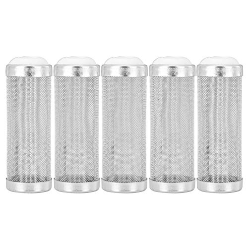 Tnfeeon 5 Stück Edelstahl Aquarium Filter Protector, Aquarium Aquarium Filter Zufluss Einlass Mesh Basket Shrimp Protecting Protection(16mm) von Tnfeeon