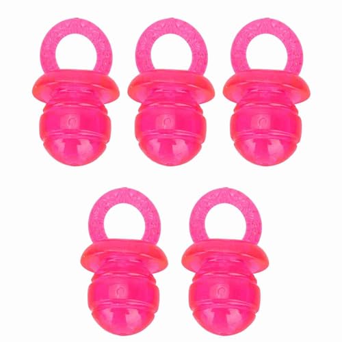 Tnfeeon 5pcs Haustierhund -Kauspielzeug, Schnuller Geformtes Haustierhunde Teether Naugheting Interaktives Kauenspielzeug Klingen (Rot) von Tnfeeon