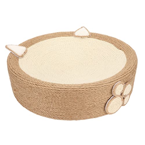 Cat Scratchpad Cat Scratch Pad Bowl Verschleißfester Wiederverwendbarer Multifunktionaler Runder Katzenkratzerkarton von Tnfeeon