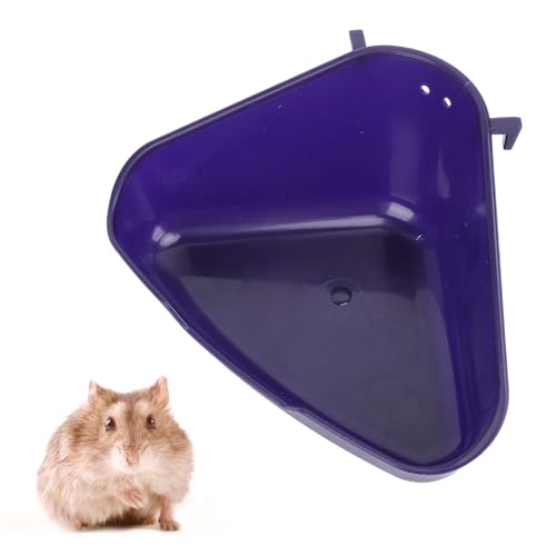 Tnfeeon Hamster-Sandbadbehälter, Wandbehang, Hamster-Badewanne, Hamster-Badezimmer, Leicht zu Reinigen, Hamsterbett, Schlafunterlage, für Zwerghamster, Rennmäuse, Kleintiere, (S) von Tnfeeon