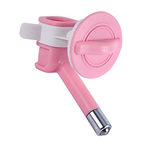 Tnfeeon Haustier-Wasserspender, Trinkdüse, Zum Aufhängen, für Hunde, Katzen, Welpen, Trinkbrunnen, Futterspender, Haustierzubehör (grün) (PINK) von Tnfeeon