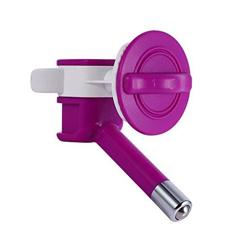 Tnfeeon Haustier-Wasserspender, Trinkdüse, Zum Aufhängen, für Hunde, Katzen, Welpen, Trinkbrunnen, Futterspender, Haustierzubehör (grün) (Purple) von Tnfeeon