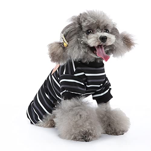 Tnfeeon Hund Pyjamas für Kleine Hunde Pjs Kleidung Welpen Outfits für Hunde Hemden Schlafwagen für Haustier Katzen Schlafanzug (S) von Tnfeeon