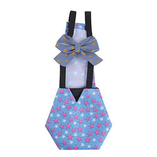 TniEWFBHSD Kreativer Henne-Overall-Spaß-Bogenhalfter-Henne-Schutz-Feder-Halter für Geflügel-Schutz-nettes Huhn-Overall Regenmantel Für Sehr Große Hunde (Sky Blue, S) von TniEWFBHSD