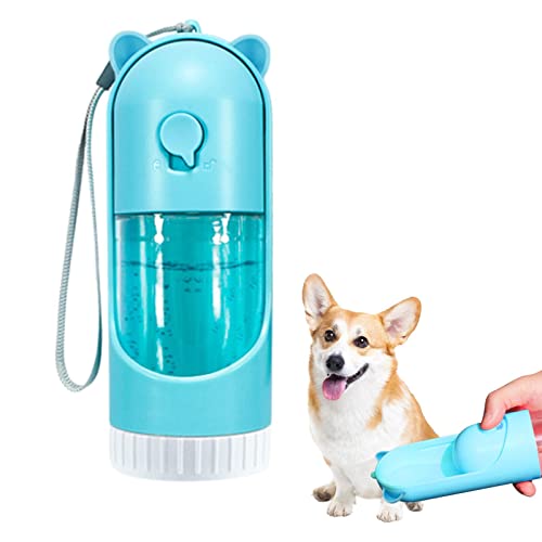 TocaFeank Faltbare Trinkflasche für Haustiere, Wasserbehälter für Welpen | Trinkende 220-ml-Hundeflaschenbehälter | Einziehbare, auslaufsichere Hunde-Reisewasserflasche für Reisen und Spaziergänge im von TocaFeank