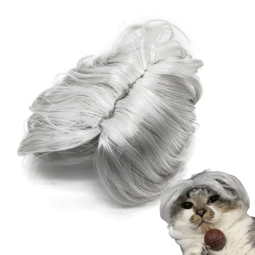 TocaFeank Hundekatze Perücken, Hundekatze Cosplay -Perücke | Katzenhaarkostüme Welpe Kopfschmuck - Bequemer Welpe Dress -up Supplies Kätzchen Kopfschmuck für Weihnachten, Partys von TocaFeank