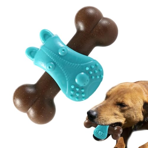 TocaFeank Hundeknochen-Kauspielzeug, Hundezahnreinigungsspielzeug - Interaktives Hundespielzeug gegen Langeweile, Kauspielzeug für Haustiere mit konvexen Spitzen,Puzzlespielzeug, Slow Feeder, von TocaFeank