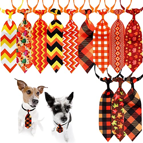 Toddlers 5 Pcs Fliegen für Hunde | 12 Stück Herbsthundeschleifen | Verstellbares, sortiertes Hundehalsband, Hundeurlaubskostüm für Hauskatzen, kleine und mittelgroße Hunde von Toddlers