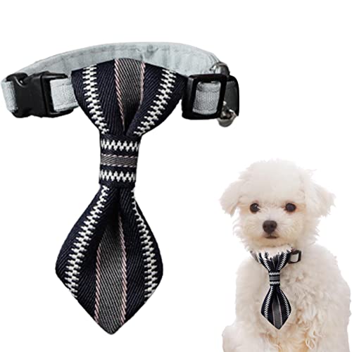 Toddlers Hund Glocke Halsband, Fliege Hundehalsband mit Glocke, Flexibles Hundehalsband mit Schleife Pflege Hundezubehör Urlaubskostüme von Toddlers