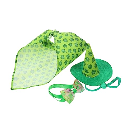 1 Satz Haustier Klee Mit Halter Für Hunde Hundespielzeug Kette Für Welpenstreu Tag Rassen Zusammenklappbar Hundehalsbänder Mit Namensschild Hundenapf Bausatz Polyester Green Toddmomy von Toddmomy