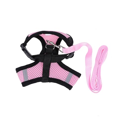 Hundeweste hundegurt hundelaufband hundegürtel Chest Strap Haustierleine Welpenleine Hundeleine Weste reflektierender Welpe Haustierbedarf hundegeschirr Weste Haustierweste Rosa Toddmomy von Toddmomy