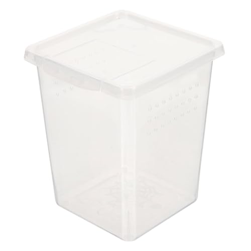 Kasten Kletterbox Für Haustiere Klares Reptilienterrarium Zubehör Für Geckos Mit Haube Futterspender Schildkröte Zubehör Aquarium Netz Automatisch Bausatz Tank Transparent Plastik Toddmomy von Toddmomy