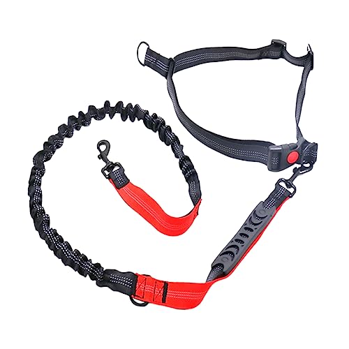 Toddmomy 1 STK Elastisches Laufseil Zugseil Dienstleine Für Hunde Kette Einziehbar Leine Für Große Hunde Ausziehbare Leine Seil Kabel Binden Abs Mehrere Gürtel Hundeleine Rot von Toddmomy