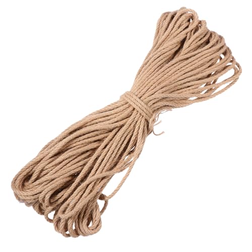 Toddmomy 1 STK Hanfseil dünnes Jutegarn Pole Beiträge Abs Kratzer Post Zauberstab treppenhandlauf katzenkratzbaum für Katzen cat Toy Katzen Katzengreifsäulenseil Beige von Toddmomy