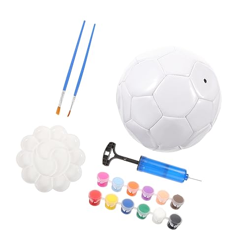 Toddmomy 1 Satz Kleiner Fußballrohling Leeres Fußballhandwerk Pelotas De Futbol Fußball Ausmalen Leerer Fußball Zum Ausmalen Fußball Trainieren Fußbälle Handbuch Pu Weiß Kind Leere Kugel von Toddmomy