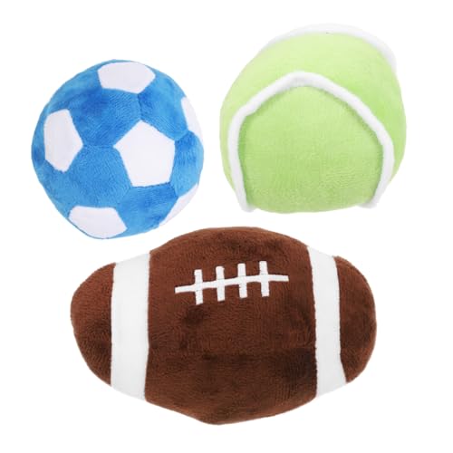 Toddmomy 1 Satz Haustier Baseball-plüschtier Neue Welpen Essentials Tennisbälle Für Hunde Fußball Für Hunde Fußball-plüschkissen Fußballkissen Aus Plüsch Hundewerfer Kurzer Plüsch von Toddmomy