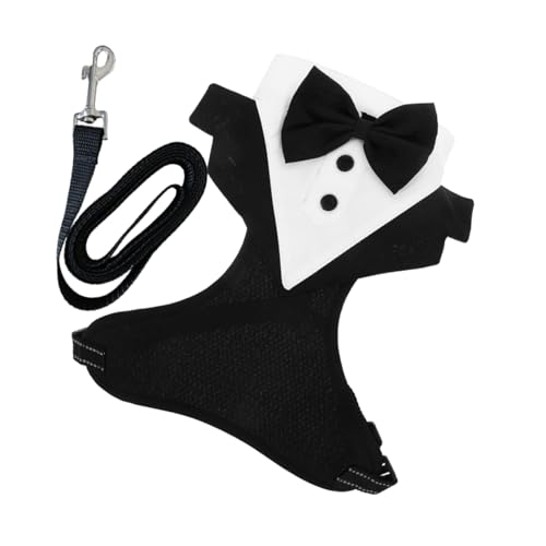 Toddmomy 1 Satz Haustier-westenkleid Hund Kostüm Geschirr Halloween-hundekostüme Hundeprinz Kostüm Katzen-Geburtstags-Outfit Hundeanzüge Für Die Hochzeit Hundeanzug Polyester Black von Toddmomy