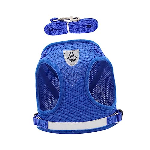 Toddmomy 1 Satz Haustierweste Welpengeschirr Für Kleine Hunde Kätzchenleine Halftergeschirre Für Hunde Hundegeschirr Für Welpen Warnweste Kleines Hundegeschirr Welpenweste Polyester Blue von Toddmomy