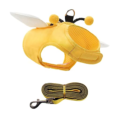 Toddmomy 1 Satz Hundeleine Fanny hundegeschirr Weste kleines hundegeschirr pet Supplies haustierbedarf Hundegeschirr mit Leine Haustiergeschirr mit Leine Aluminiumlegierung Yellow von Toddmomy