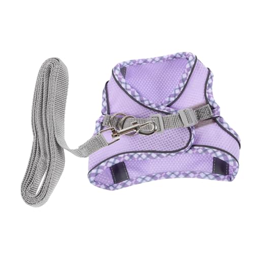 Toddmomy 1 Satz Katzenleinenweste Hundeleine hundegurt hundekragen katzenhalsbänder katzenzubehör Hundemarke für Dackel Hundemaulkorb katzenklo Hund anspannen Hundezubehör Polyester Violett von Toddmomy