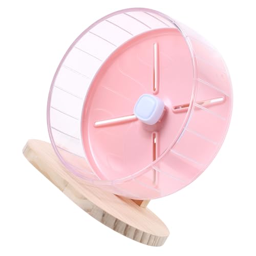 Toddmomy 1 Satz Laufrad für Hamster hamsterspielzeug Hamster Pet Shop Decoration Hamster Running Wheel Hund Katzenspielzeug Haushalt Chinchilla Rad dekoratives Igelrad Abs Rosa von Toddmomy