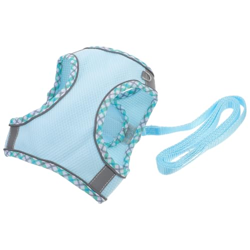 Toddmomy 1 Satz Reflektierendes Hundegeschirr Hundekette Transportbox Für Haustiere Welpe Kleines Hundegeschirr Haustierhund Hund Kleiner Plüsch Hundezubehör Träger Polyester Sky-Blue von Toddmomy