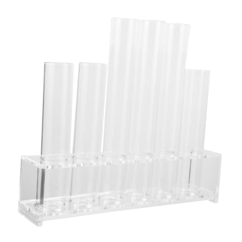 Toddmomy 1 Satz hydroponische Vase Detail Flussröhren für schwimmende Schwerlast coop Himmel Fix Glaswaren pflanzenvermehrung Schreibtischvase aus Glas Blumenwasserrohre Plastik Transparent von Toddmomy